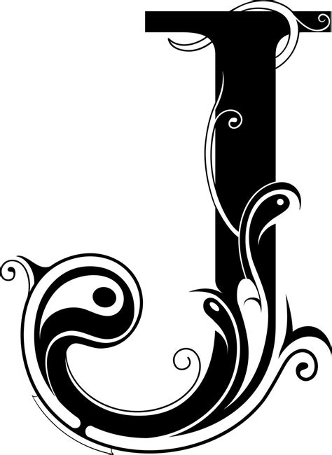 fancy letter j designs